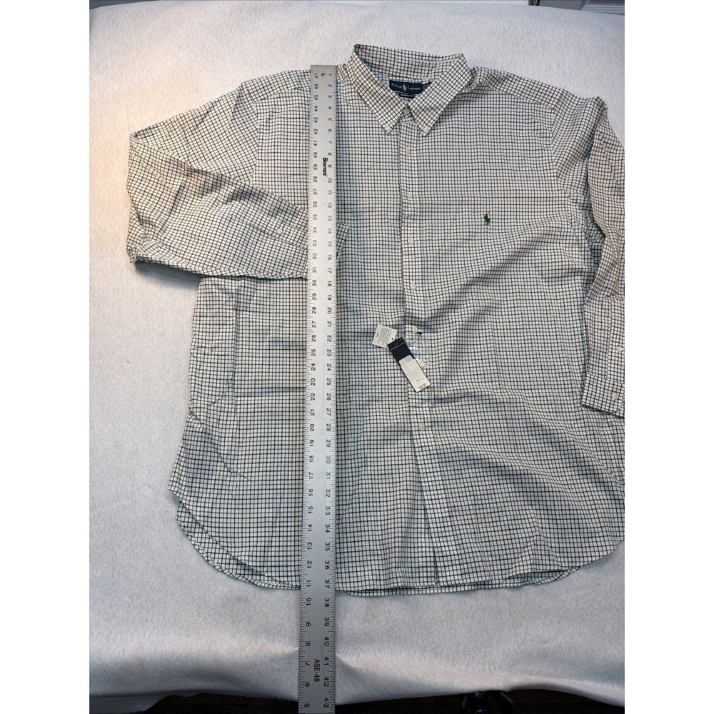 RALPH LAUREN MEN'S CLASSIC FIT GREEN CHECKED BUTTON DOWN SHIRT SIZE 4XLT NWT - Picture 6 of 16